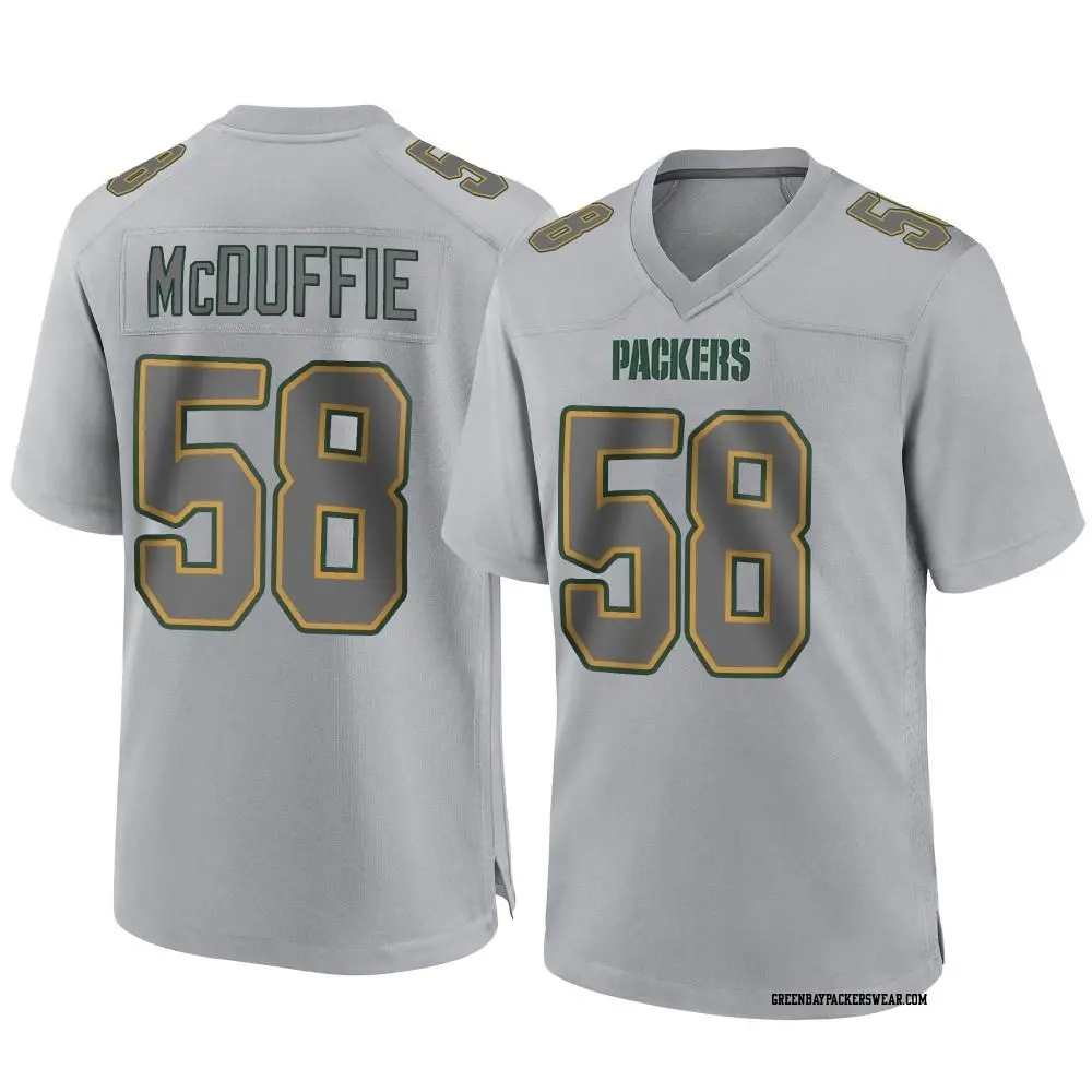 Game Gray Men's Isaiah McDuffie Green Bay Packers Atmosphere Fashion Jersey