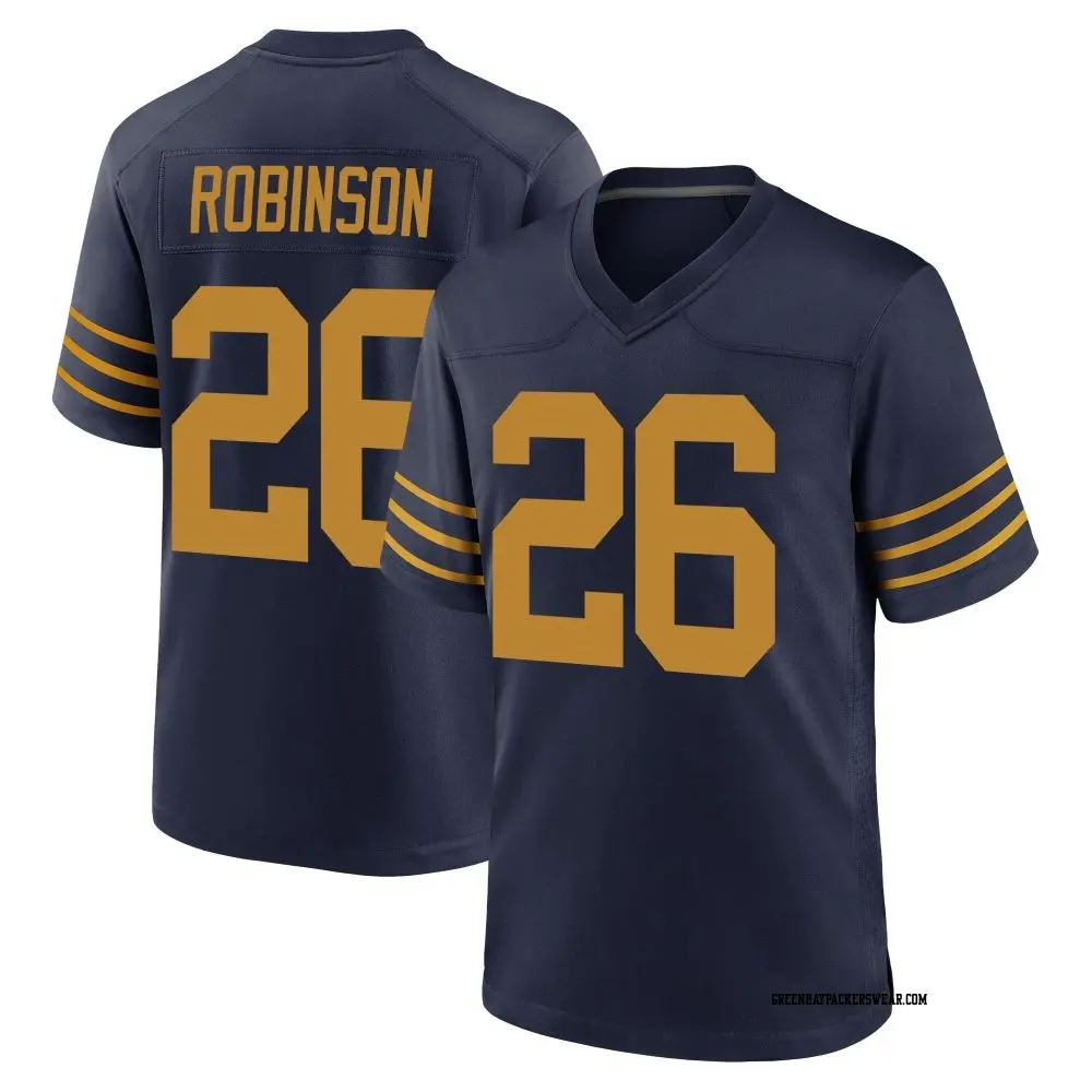 Game Navy Men's Micah Robinson Green Bay Packers Alternate