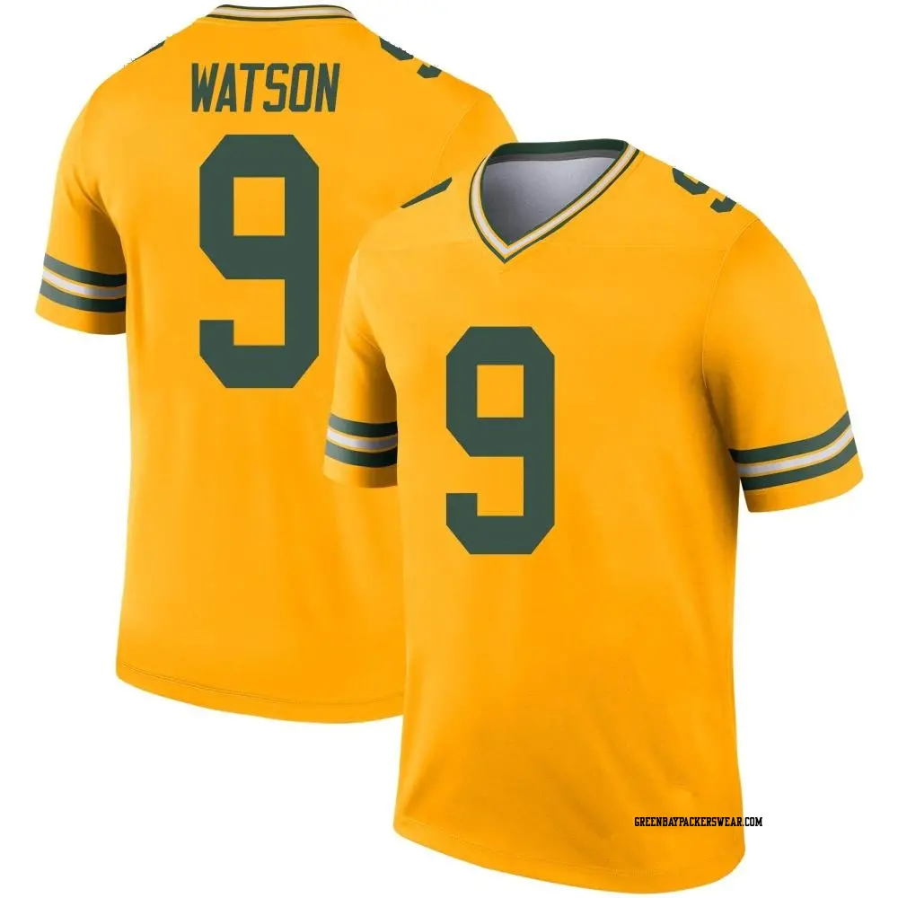 Legend Gold Youth Christian Watson Green Bay Packers Inverted Jersey