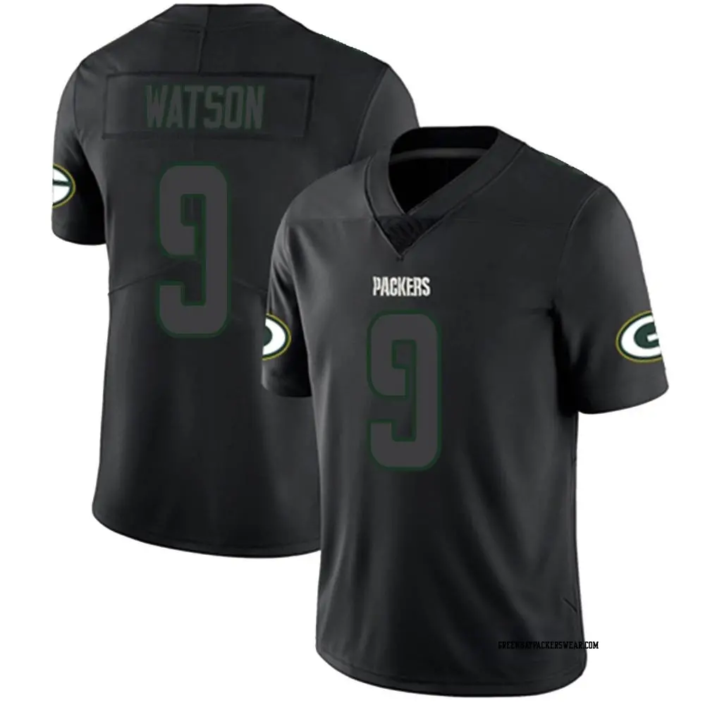 Limited Black Impact Men's Christian Watson Green Bay Packers Jersey