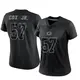 Limited Black Women's Brenton Cox Jr. Green Bay Packers Reflective Jersey