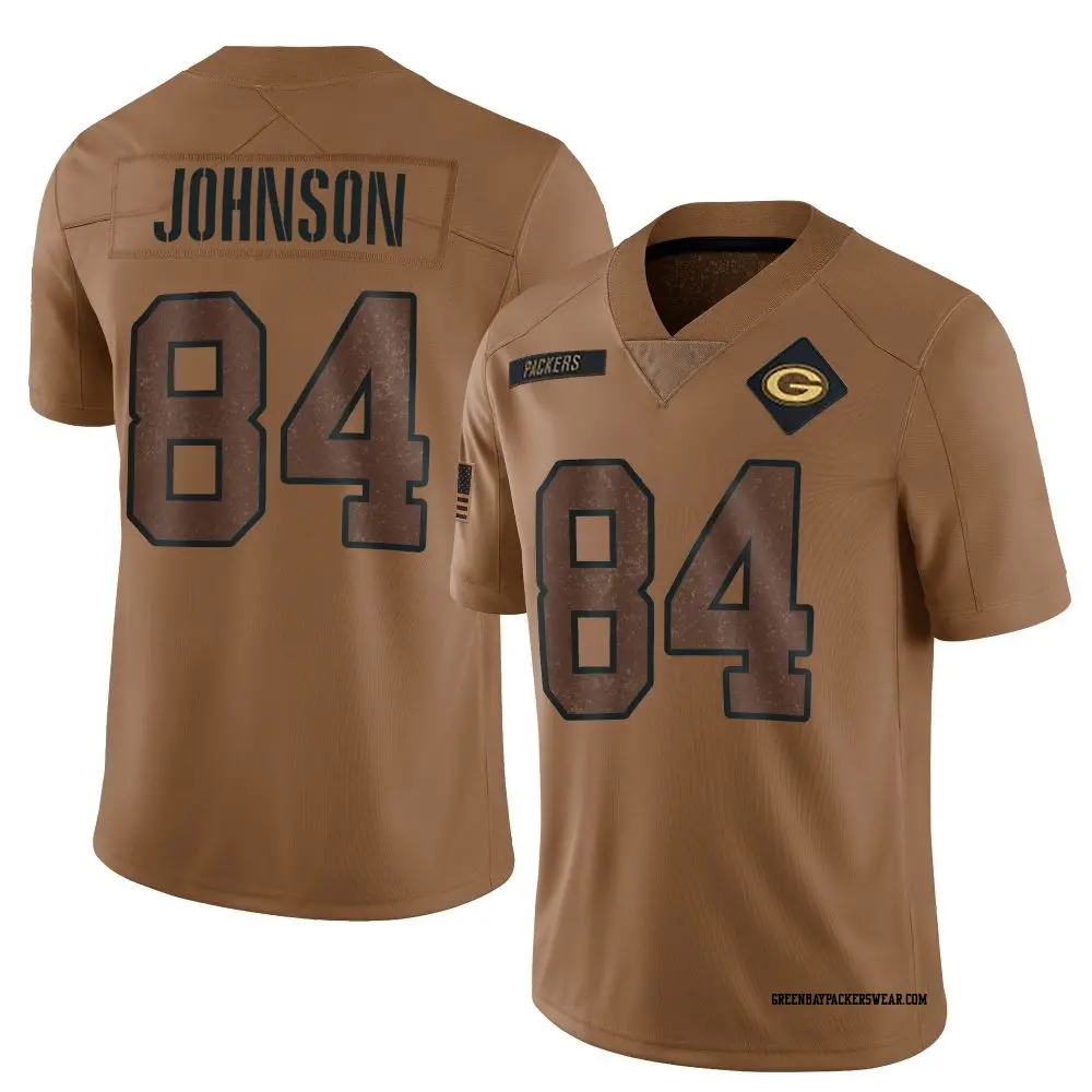 Limited Brown Men's Cornelius Johnson Green Bay Packers 2023 Salute To Service Jersey
