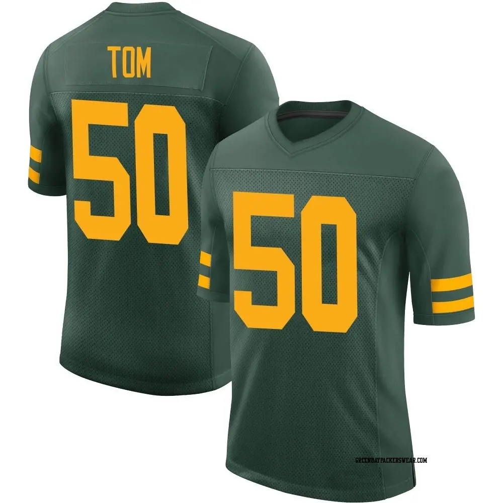 Limited Green Men's Zach Tom Green Bay Packers Alternate Vapor Jersey