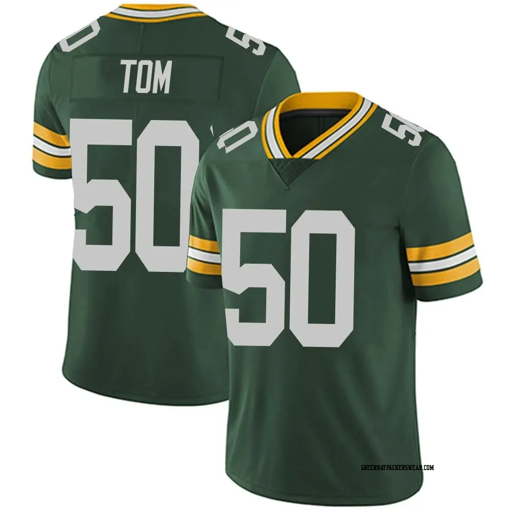 Limited Green Men's Zach Tom Green Bay Packers Team Color Vapor Untouchable Jersey