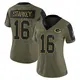 Limited Olive Women's Rory Starkey Green Bay Packers 2021 Salute To Service Jersey